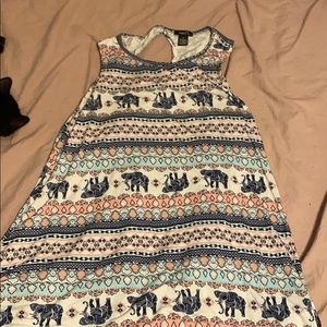 Dress with elephants